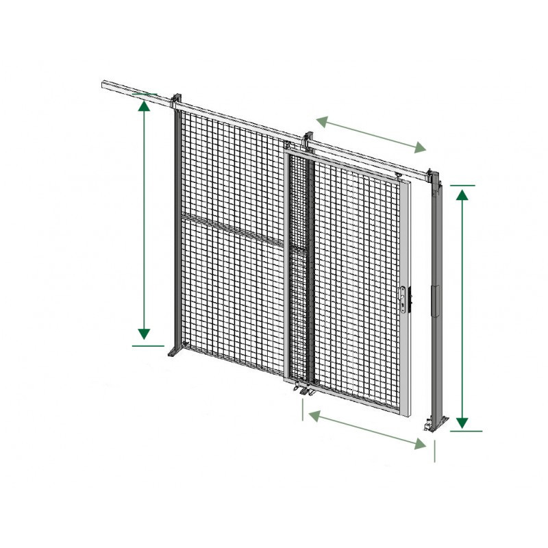 Porte coulissante L.3000 mm