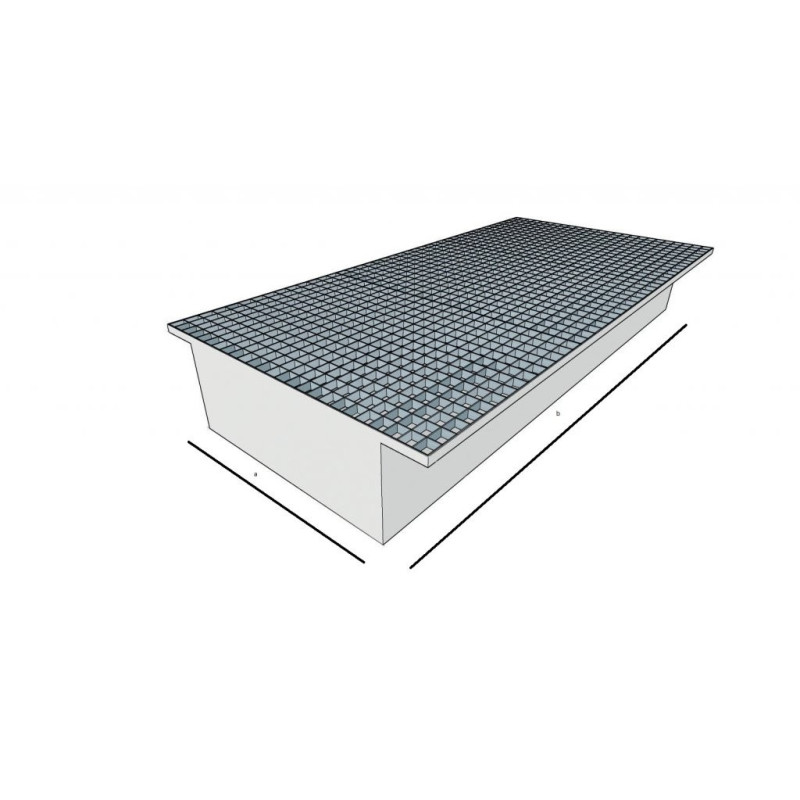 Bac de rétention pour Rack L.2700 mm