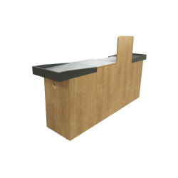 Meuble de caisse bois/inox