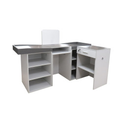 Meuble de caisse bois/inox