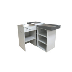 Meuble de caisse bois/inox