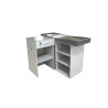 Meuble de caisse bois/inox