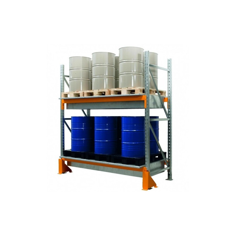 Bacs de rétention + rack