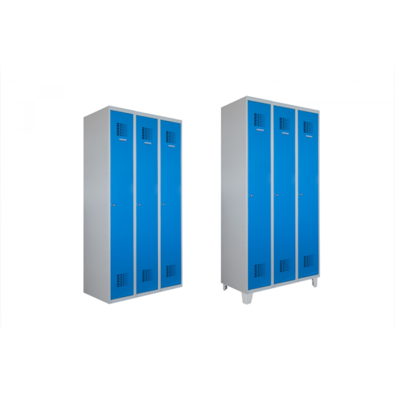 Vestiaire Industriel Mettalique Propre 3 cases / 3 colonnes / 3 casiers