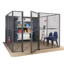 Porte battante grillagée Hauteur 2400 mm