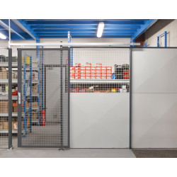 Porte coulissante grillagée Hauteur 2400mm