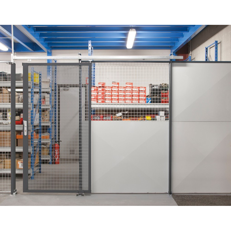 Porte coulissante grillagée Hauteur 2400mm
