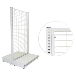 G.C. L.1000 mm Fond Grille blanc RAL 9010