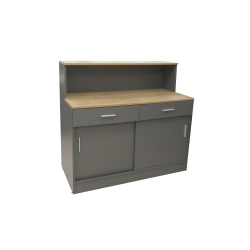 Comptoir et Rangement avec Portes et Tiroirs